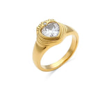 Load image into Gallery viewer, White Gemstone Ring