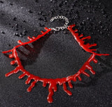 Load image into Gallery viewer, Halloween Blood Drip Necklace