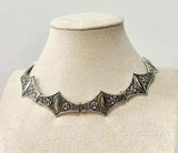 Load image into Gallery viewer, Silver Gothic Choker